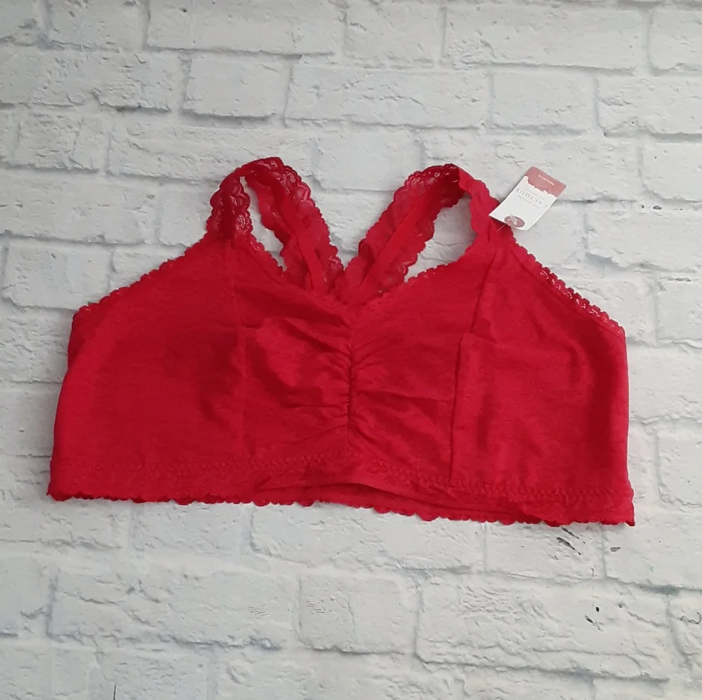 Cacique collection red lace bralette